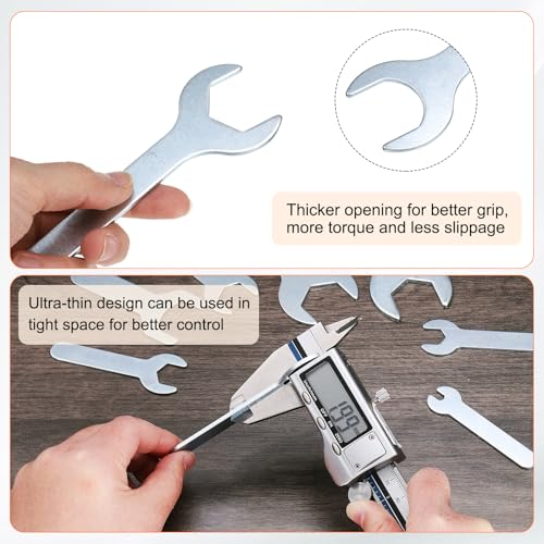 10pcs Small Open End Wrench 30x138x2.2mm Metric U (30x138x2.2mm)