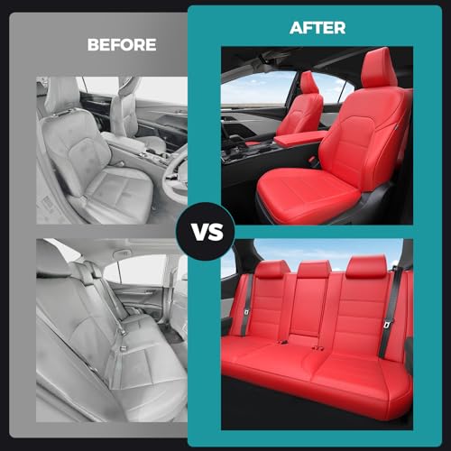 Custom Fit Seat Covers for Toyota Camry 2025 2026 Hybrid (Red / 2025-2026 Camry XLE XSE)