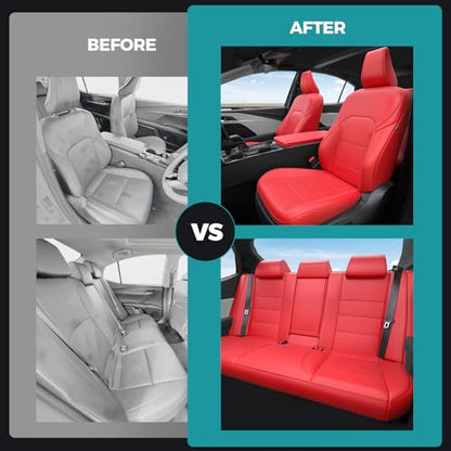 Custom Fit Seat Covers for Toyota Camry 2025 2026 Hybrid (Red / 2025-2026 Camry XLE XSE)