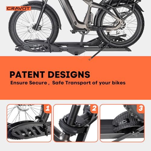CyberRack E2 EBike Rack with Ramp for 2 EBikes (E2 200lbs)