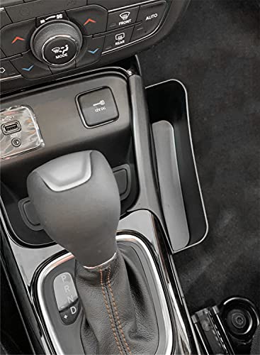 Center Console Organizer Gear Shift Storage Tray Compatible with Jeep Compass Trailhawk North Sport Limited Latitude 2017 2018 2019 2020 with Auto Transmission (Gear Shift Storage Box Fits FOR Compass)