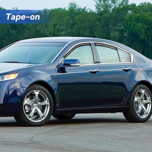 Window Visors Rain Guards for 2004 2005 2006 2007 2008 Acura TL (2004-2008 Acura TL)
