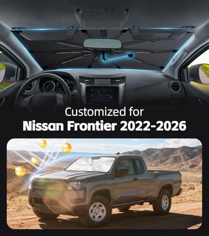 Windshield Sun Shade for Nissan Frontier 2022 (Fit for N*issan Frontier 2022-2026)