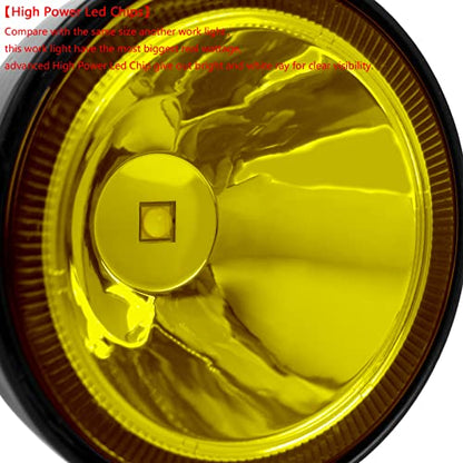 4 Inch Round Led Pod Lights (2pcs 4 inch Yellow)