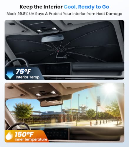 2026 Upgraded Windshield Sun Shade Umbrella (For Hyundai / For Tucson)