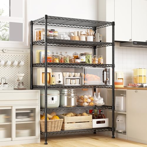 71" H 6 Tier Heavy Duty Wire Shelving (6 Tier-14"D x 29"W x 71"H)
