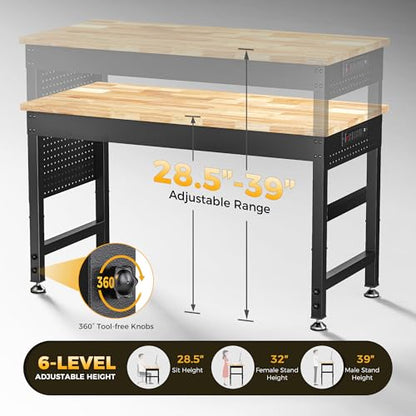 48" Adjustable Workbench (48*24 Inch)