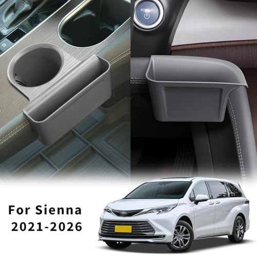 2PCS Cup Holder Storage Box for Toyota Sienna 2021 (Cup Holder Storage Box)