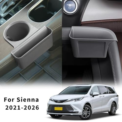 2PCS Cup Holder Storage Box for Toyota Sienna 2021 (Cup Holder Storage Box)