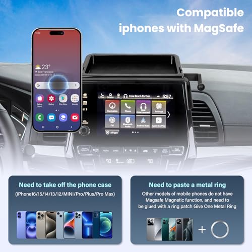 Magnetic Car Phone Holder W (For Honda Odyssey 2018-2024)