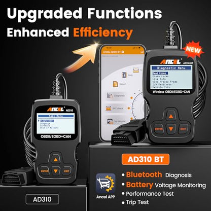 AD310 BT OBD2 Scanner with Bluetooth App