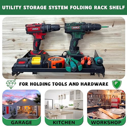 Garage Folding Storage Rack Shelves (200LB Folding Storage Rack Shelves)