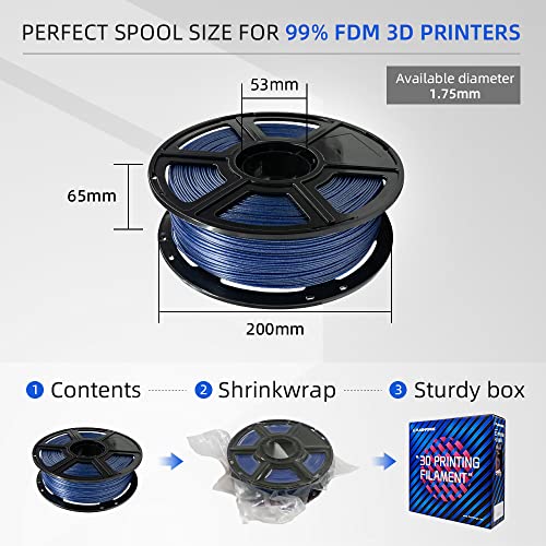 PLA Filament 1.75mm Galaxy Blue (Galaxy Blue)