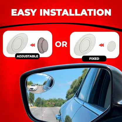 Blind Side Mirrors for the Car (Semi Oval / Pack of 2)