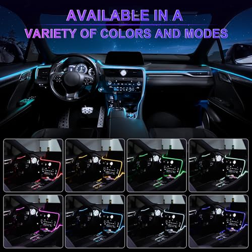 Smart LED Car Lights Interior with USB Port (6 Lights(2 Ctrls))