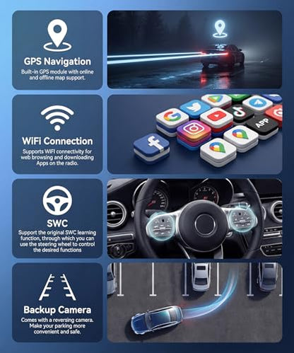8 Core 4G+64G 5GWiFi Car Stereo Radio for Toyota Corolla EX 2007 (8-Core 4G+64G)