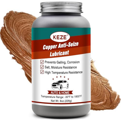 Anti Seize Lubricant Copper Grease High Temp Anti (1 Pack-8 OZ / Copper Antiseize Grease)