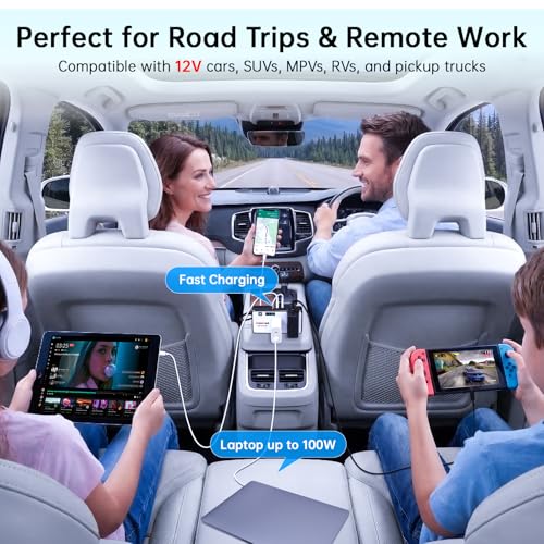 272W Car Power Inverter (White)
