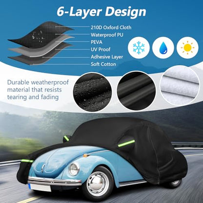 Custom Fit for Volkswagen Beetle Bug 2 (Black / for Volkswagen Beetle Bug 2-Door)