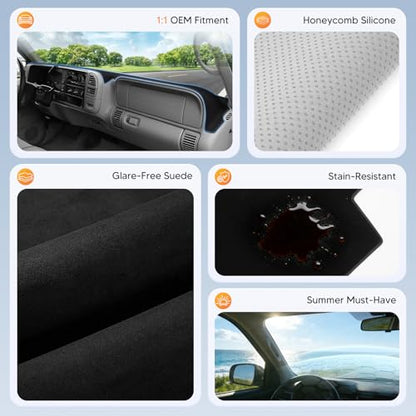 Black Dash Cover for 1997 (2)97-20 Silverado(Black))