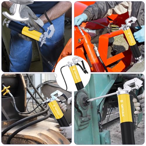 8000 PSI Heavy Duty Grease Gun Kit (yellow)