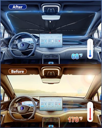 Windshield Sun Shade Umbrella for Car (Small)