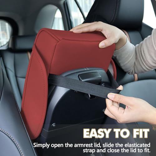 Car Center Console Cover (Red)