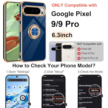 for Google Pixel 9 (Blue / 6.3" Pixel 9/9 Pro)