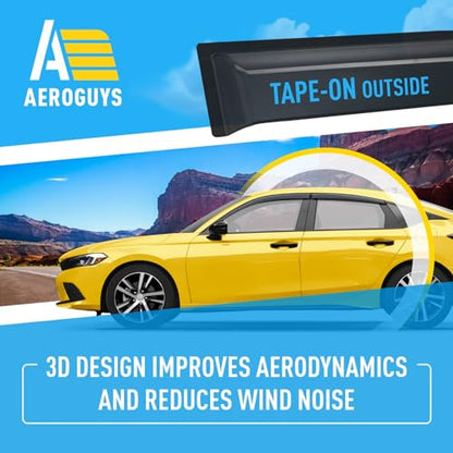 Extra Durable Window Deflectors Tape (For Honda Civic 22-26 Hatchback)