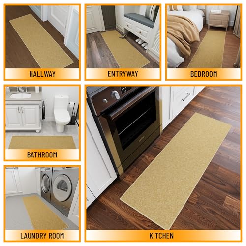 2x5 Kitchen Rug Runner (Solid Beige)
