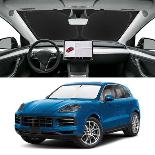Custom Fit Windshield Sun Shade for Porsche Cayenne 2019 (for 2019-2026 Porsche Cayenne)