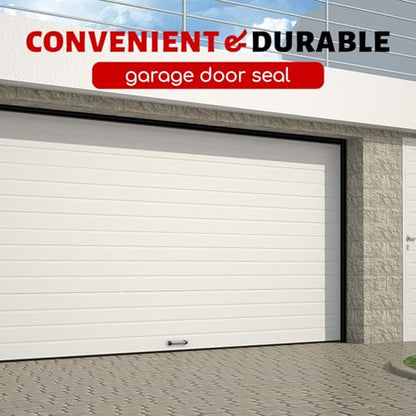 Garage Door Seal Top and Sides Seal Strip (Black / 40FT)