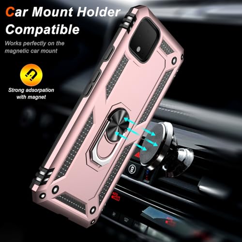 for Google Pixel 4 XL Case with Screen Protector (Rose Gold / Google Pixel 4 XL)