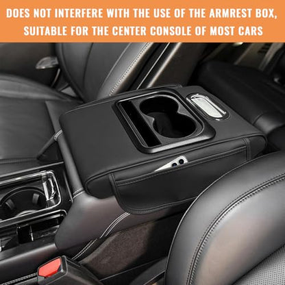 Car Center Console Armrest Pillow (Normal / Black)