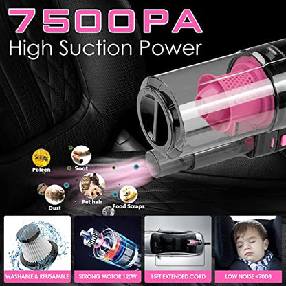 17pcs Car Cleaning Kit (Pink / 17PCS)