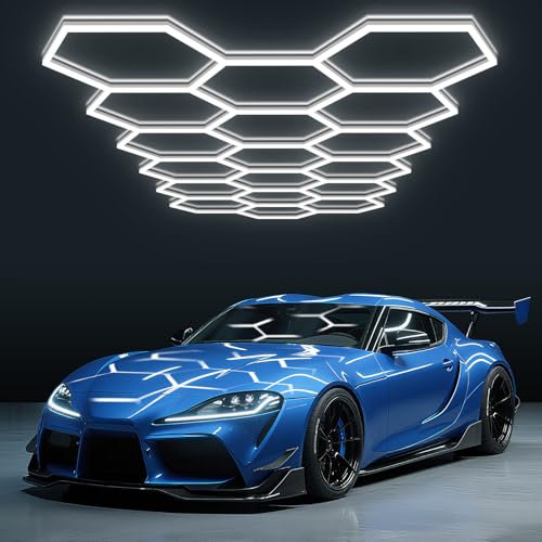 Hexagon Garage Lights (18-Girds / Non-Dimmable)