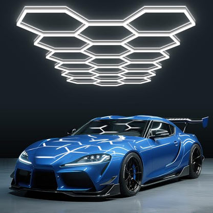 Hexagon Garage Lights (18-Girds / Non-Dimmable)