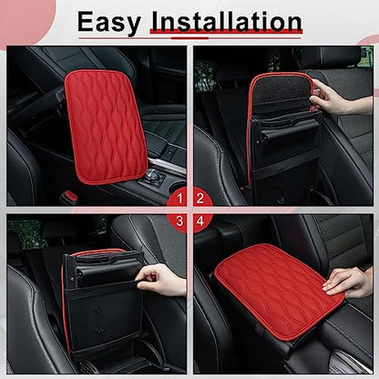 Auto Center Console Pad (red-line)