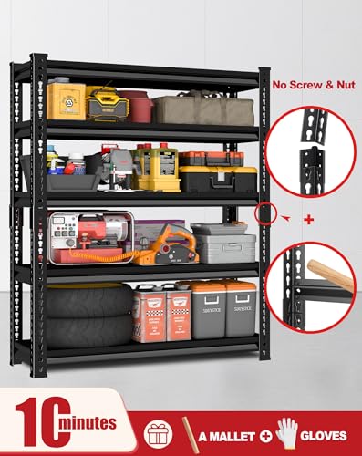 Garage Shelving Heavy Duty (48"W x 18"D x 78"H)