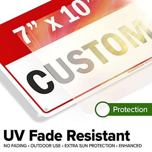 Custom Sign Custom Sign for Business (Header - Horizontal / 7x10 - Aluminum)