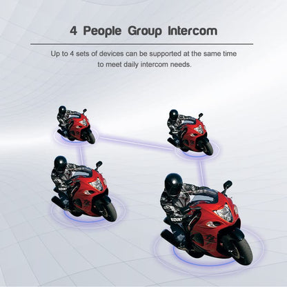 V4 Plus Motorcycle Bluetooth Headset (2 Pack)