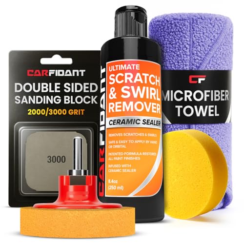 Scratch and Swirl Remover (Scratch Remover Kit with Sanding Block)