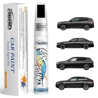 A90 Dark Graphite Metallic Touch Up Paint for BMW (For bmw / Dark Graphite Metallic (A90) Compatible with 2019-2020 X5/X4/iX3/X2/X1)