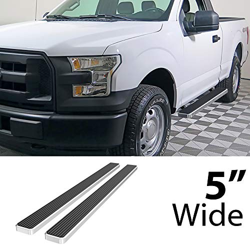 Running Boards 5 inches Compatible with Ford F150 2015 (Silver / 5 Inches)