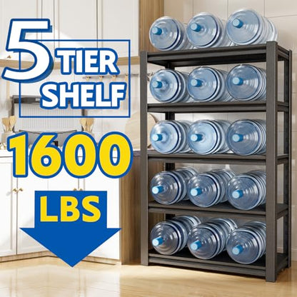 63''H Garage Shelving Heavy Duty (23.62'' W x 15.75'' D x 63'' H)