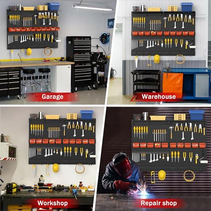 Pegboard Wall Organizer (Black)