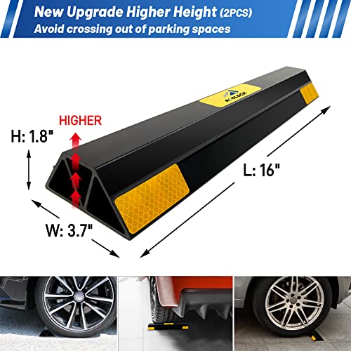 16" Heavy Duty Parking Aid with 1.8 Inch Higher Design (16 inch 2Pcs)