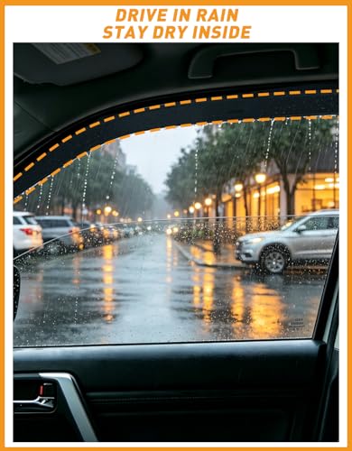 in Channel Window Rain Guard for Dodge RAM 1500 2019 (2019-2026 Dodge Ram 1500 Crew Cab New Body Style)