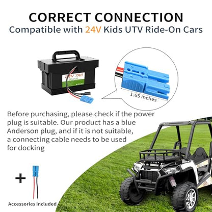 24V 7Ah Lead acid Battery for Dynacraft Realtree 24V Power Wheels UTV Ride