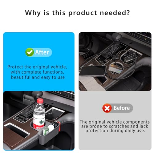 2PCS Cup Holder Storage Box for Toyota Sienna 2021 (Cup Holder Storage Box)